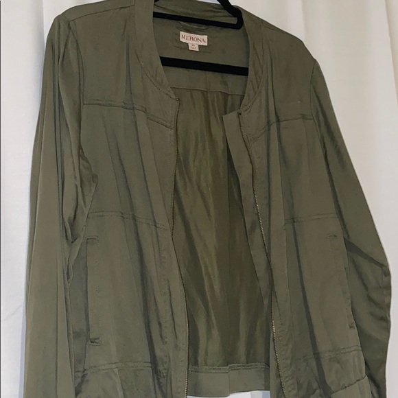 Green Bomber Jacket - Picture 2 of 4